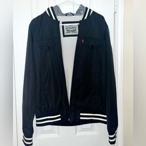 Levi Strauss & Co. Jacket with Hoodie | Very slightly used | Black and White